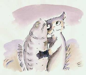 Кошки под дождём